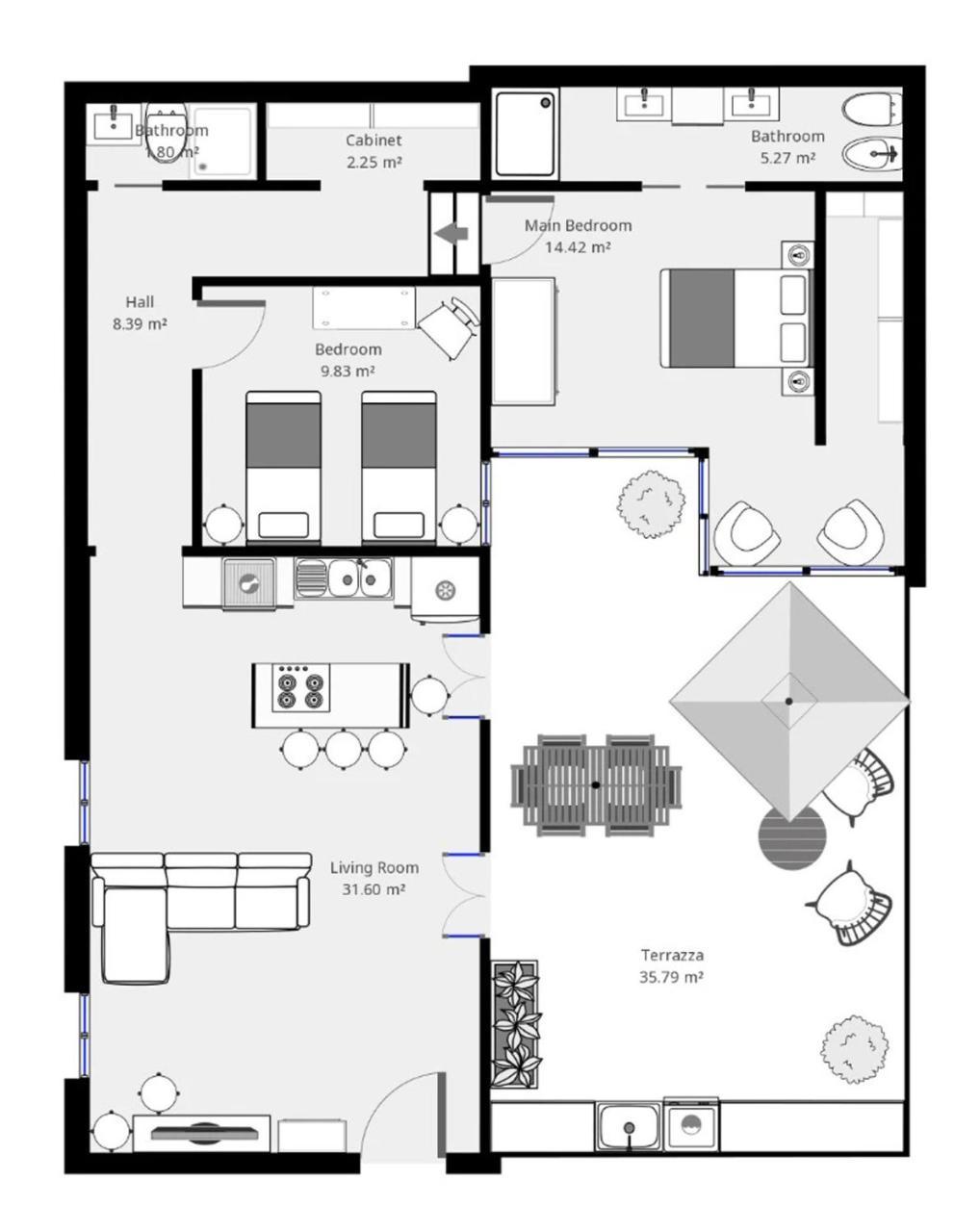 רומא Decharme Apartment With Terrace In Monti מראה חיצוני תמונה
